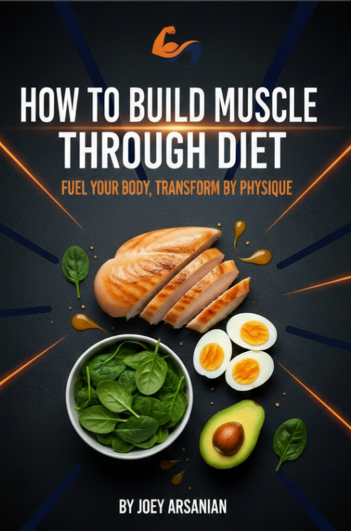 Ebook cover for How To Build Muscle Through Diet